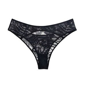 Savage X Fenty- Shadowplay Lace Undie - Caviar